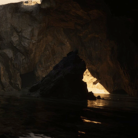 UE5 Nanite cave scene